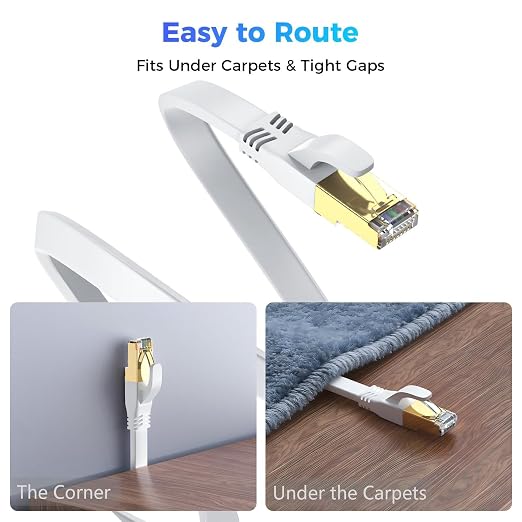 Cat 8 Ethernet Cable 3 FT, Outdoor&Indoor High Speed Heavy Duty Network LAN - Image 5
