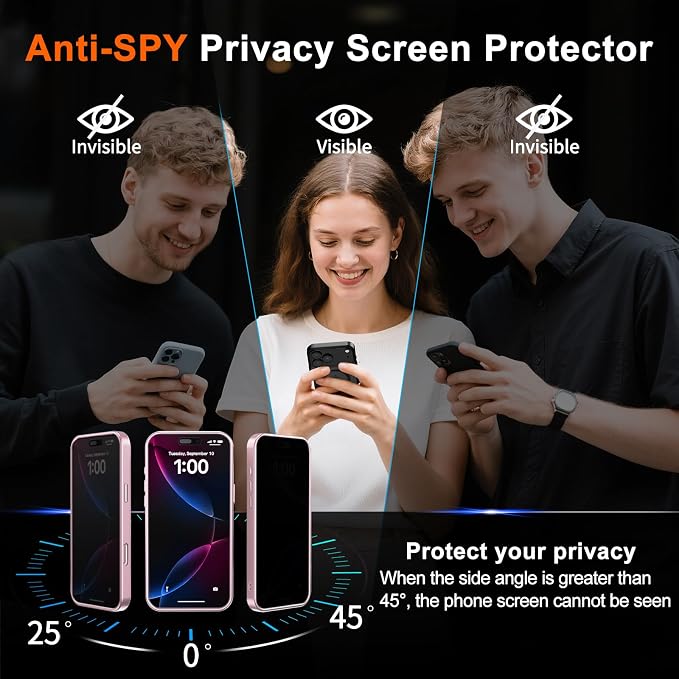 for iPhone 16 Case with Privacy Screen Protector and Camera Protection - Image 7
