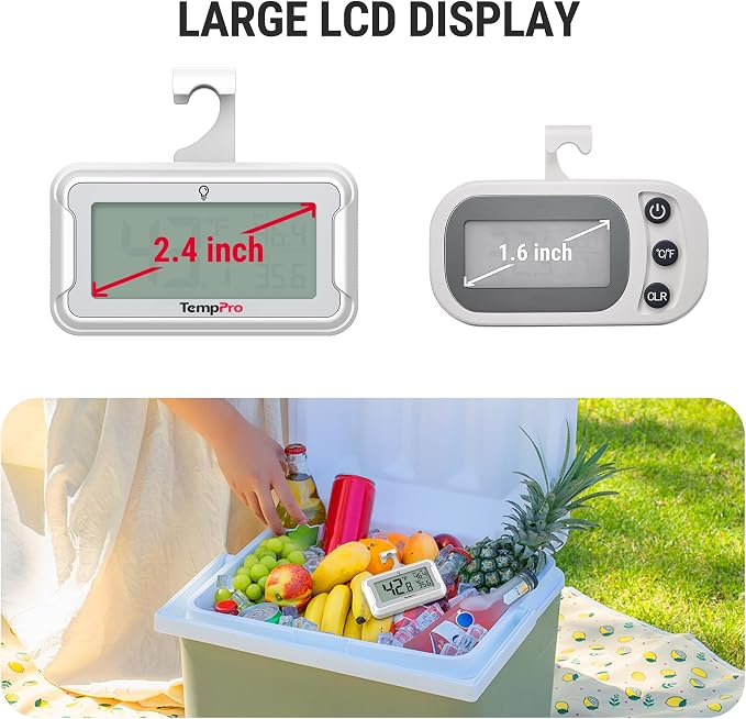 TempPro Refrigerator Thermometer 2 Pack - Image 8