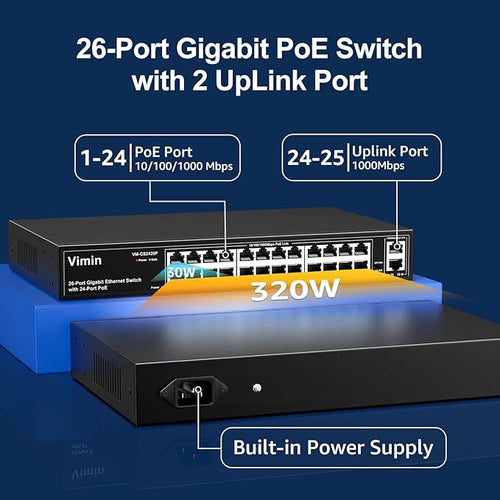 24 Port Gigabit PoE Switch - Image 2