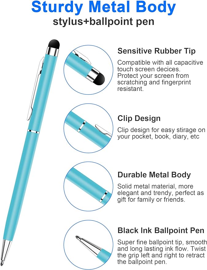innhom 36 Pack Stylus Pens for Touch Screens Stylus Pen for iPad 2 in 1 - Image 5