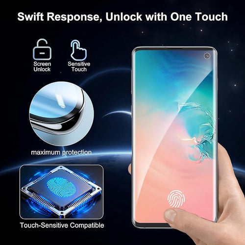 2+2 Pack for Samsung Galaxy S10 Screen Protector and Camera Protectors - Image 2
