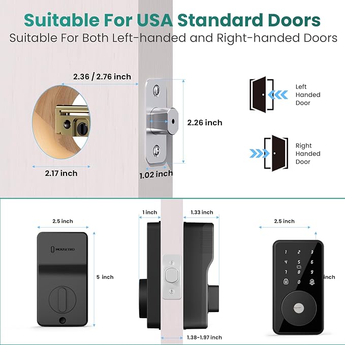 Smart Lock, 4-in-1 Keyless Entry Door Lock - Image 7