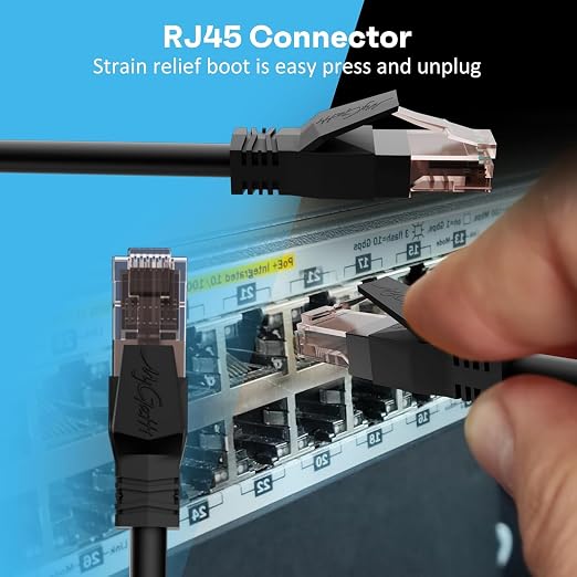 Cat6 Ethernet Cable 0.6 FT, Snagless Short Cat 6 Patch Cord, RJ45 Pure Copper - Image 5