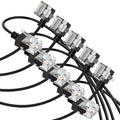 Cat6A Ethernet Cable 90 Degree Left Angled 10FT 5 Pack, Flexible Slim & Ultra by Thzzhnno