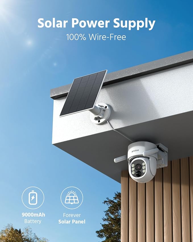 ANNKE 2.5K Wireless Security Camera Outdoor, 5MP 2-Cam Kit Solar Surveillance - Image 3