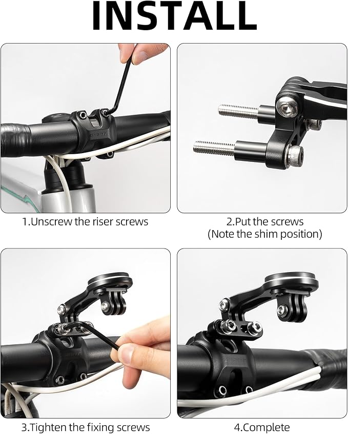 ROCKBROS Bike Computer Mount Adjustable Out-Front Bicycle Computer Mount - Image 7