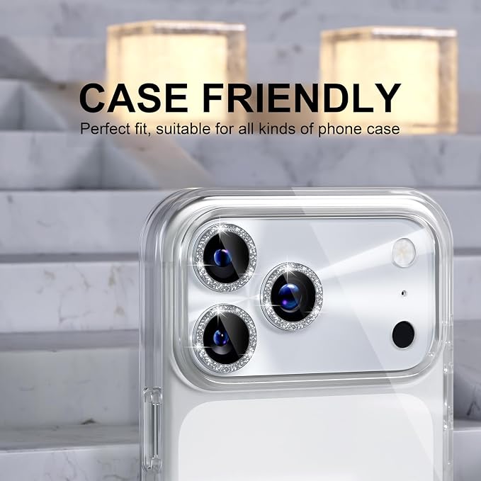 Choiche Compatible for iPhone 17 Pro Max Camera Lens Protector, Bling Camera - Image 4