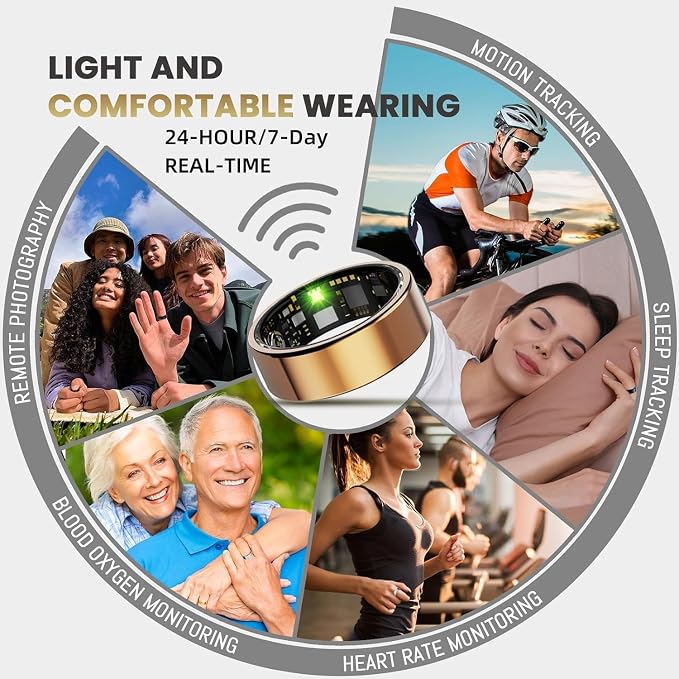 Smart Ring For Women Men, Health Tracker - Image 3