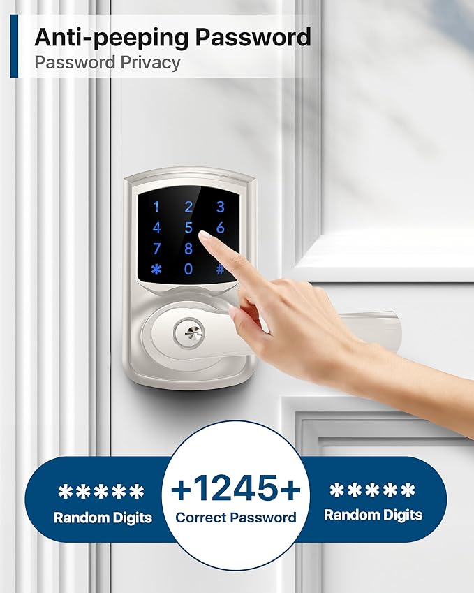 HIDALIFE Keyless Entry Door Lock, Keypad Door Lock - Image 8