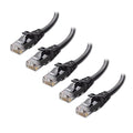 Cable Matters 10Gbps 5-Pack Snagless Cat 6 Ethernet Cable - 4ft by CableMatters