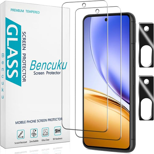 2 Pack Screen Protector for Google Pixel 8a Tempered Glass by Bencuku