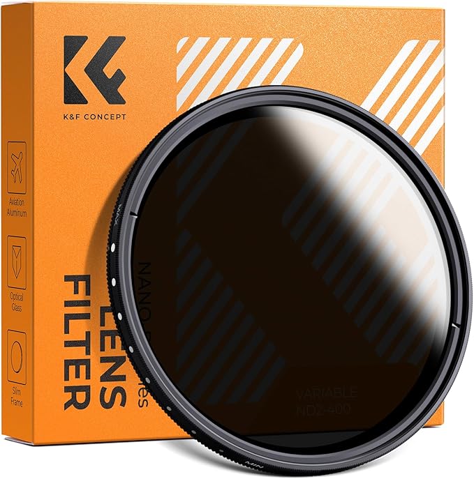 K&F CONCEPT 55mm Variable ND2-ND400 ND Lens Filter by KFCONCEPT
