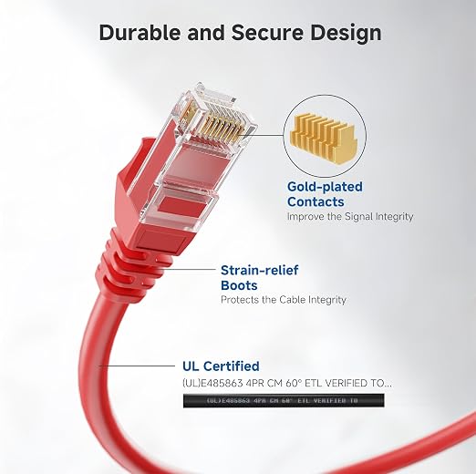 Cable Matters 10Gbps Snagless Long Cat 6 Ethernet Cable - 100ft - Image 4
