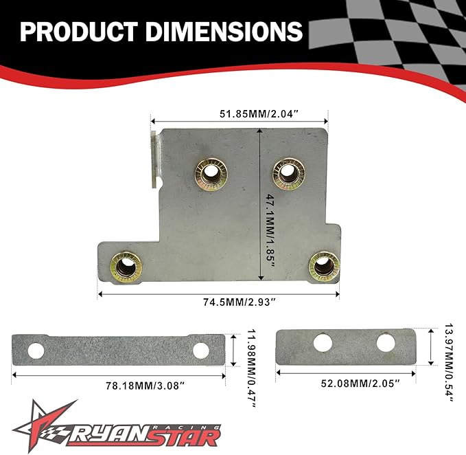 RYANSTAR RACING Front Radar Sensor Anti-Theft Shield Compatible - Image 2