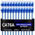 Rapink Patch Cables Cat6a 5ft Slim, Cat6a Ethernet Patch Cable 10G Support by Rapink