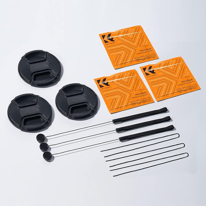K&F Concept 37mm 9-in-1 Center Pinch Lens Cap + Anti-Loss Keeper Leash + - Image 8