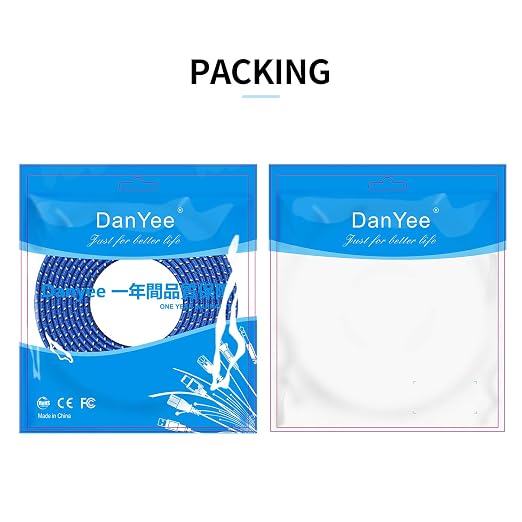 Cat 8 Ethernet Cable, DanYee Nylon Braided 16ft CAT8 High Speed Professional - Image 5