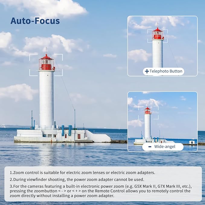 AODELAN for Canon Rechargeable Wireless Shutter Release Camera Remote Control - Image 4