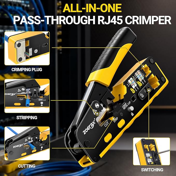 RJ45 Pass-Through Crimping Tool Kit - Image 5