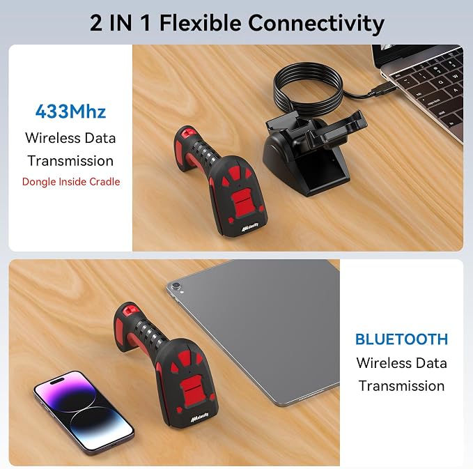 Alacrity Long Distance 1D 2D Industrial Barcode Scanner, Wireless Charging - Image 6