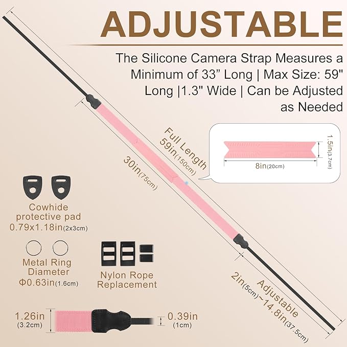 FIEIL Neck Strap Silicone Camera Straps - Image 5