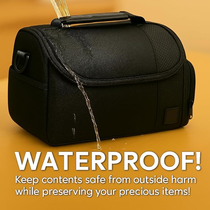 Large Padded Camera Bag with Shoulder Strap – DSLR & Mirrorless Camera Carrying - Image 4