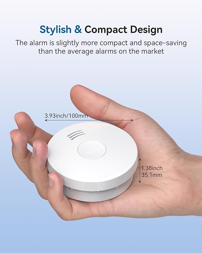 SITERWELL Smoke Detector, Smoke Alarm 10 Year Battery - Image 4