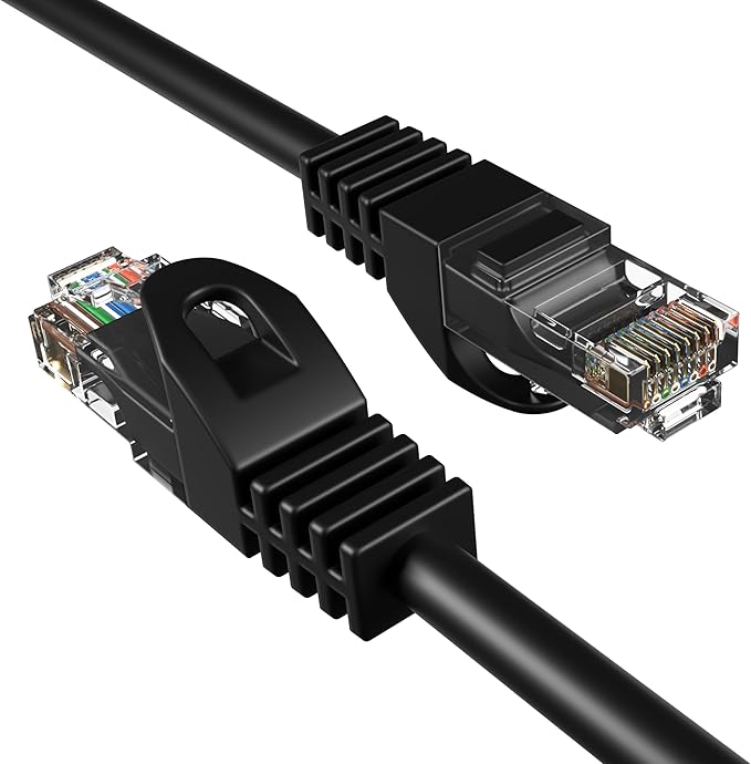 Cables Direct Online 10ft Black Cat5e Ethernet Network Patch Cable Internet Wire by CablesDirect