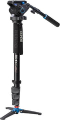 Benro Aluminum Series 4 Monopod w/ 3-Leg Locking Base and S6 Video Head by Benro