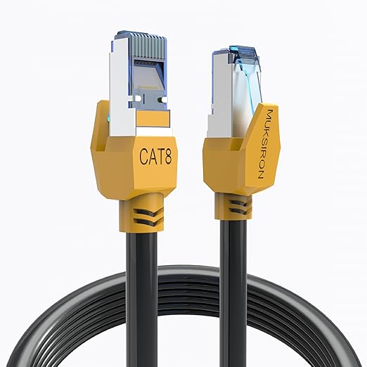 Cat 8 Ethernet Cable 35 ft, 40Gbps High Speed Gaming Network Cable 2000MHz by MUKSIRON