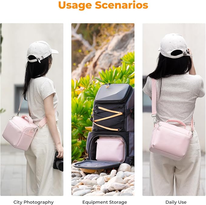 K&F CONCEPT Camera Sling Bag Small Crossbody Camera Case DSLR/SLR/Cute Compact - Image 8