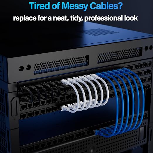 Cat6 Ethernet Cable 10Gbps 5 ft, UTP Ethernet Cable Cat 6, Flexible Bare Copper - Image 5