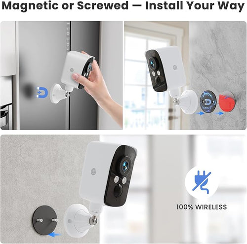 300° Pan Wireless Outdoor Security Camera, No Subscription Free 7-Day Cloud/SD - Image 2