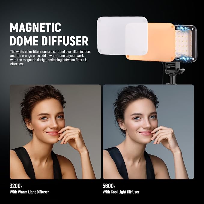 NEEWER Basics 2 Pack LED Video Light Panel Lighting Kit, Bi Color Dimmable - Image 2