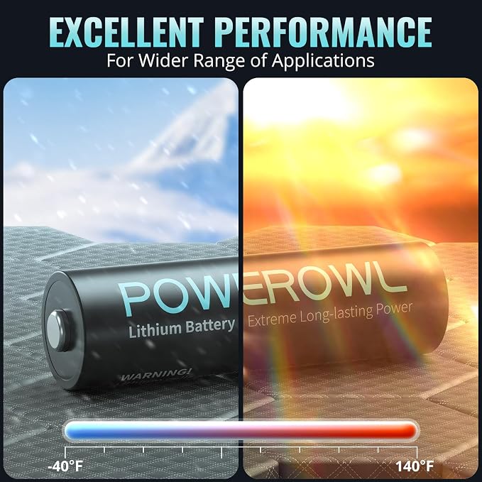 POWEROWL Lithium Batteries AA 16 Pack, High Capacity 1.5V Double A Battery Long - Image 6