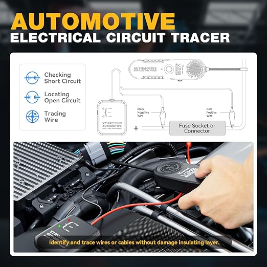 VDIAGTOOL V210 Wire Tracer Electrical Tester, Automotive Circuit Breaker Finder - Image 3