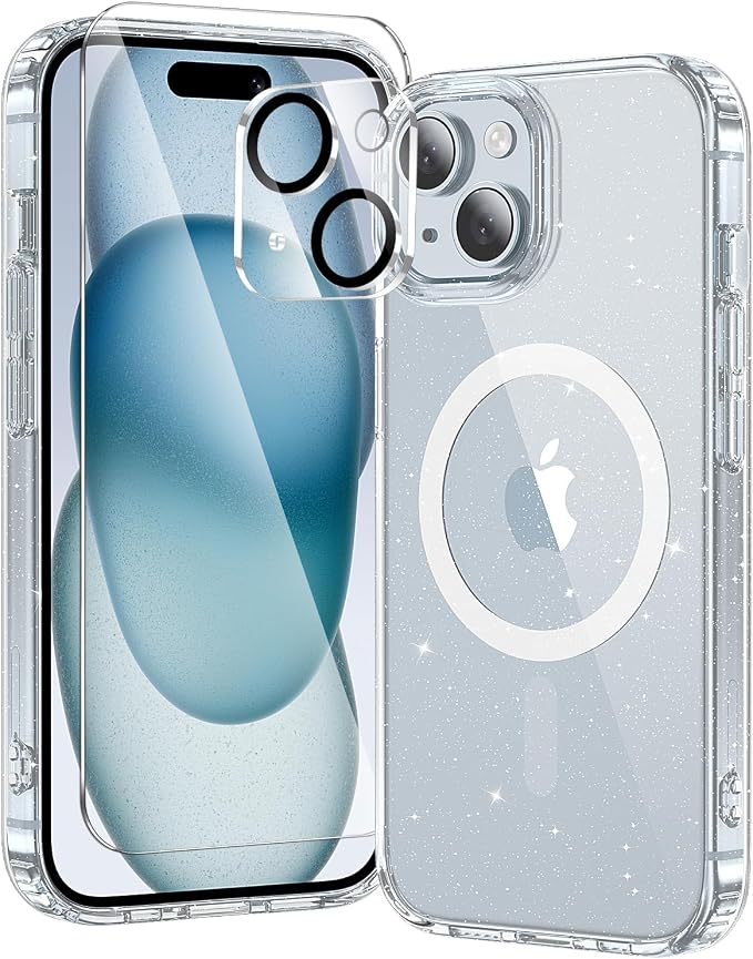 toushion 3 in 1 for iPhone 15 Case Clear by Unknown