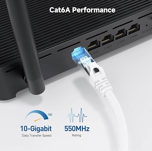 Cable Matters 10Gbps Snagless Shielded Cat 6A Ethernet Cable - 20ft - Image 3