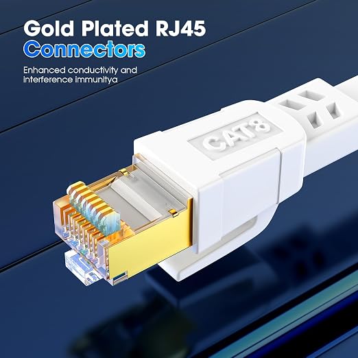 Cat 8 Ethernet Cable 75 ft, Heavy Duty High Speed Cat8 LAN Network Cable - Image 4