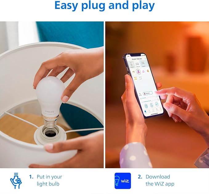 PHILIPS Smart LED Full Color Light Bulb 4-Pack, A19 60W 800LM E26 Indoor - Image 4
