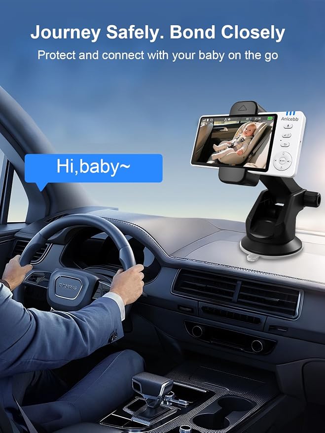 Wireless Baby Car Camera with 2 Cameras, 1080P Night Vision, Auto On/Off - Image 6