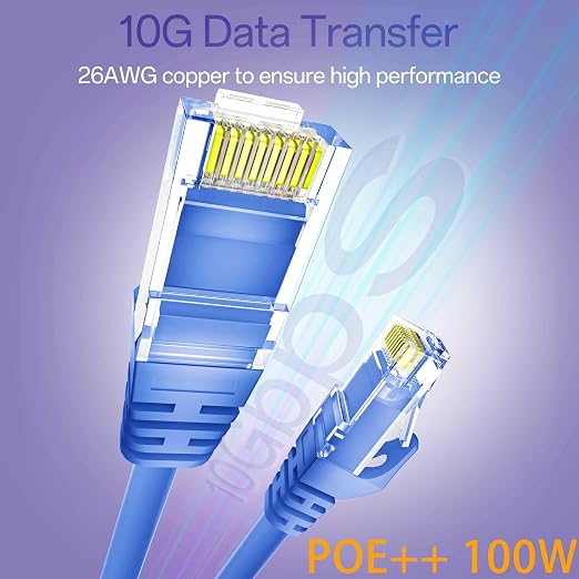 Cat 6 Ethernet Cable 5FT 10Pack, Cat6 Ethernet Patch Cable 10Gbps, High-Speed - Image 2