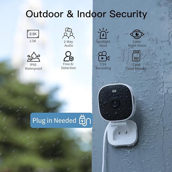 VIMTAG Security Camera Outdoor Indoor, 2.5K Cameras - Image 7