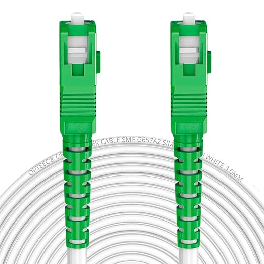 opteec® - Shielded Fibre Optic Cable - 20M - ORANGE/SFR/BOUYGUES/SOSH/RED by by Unknown