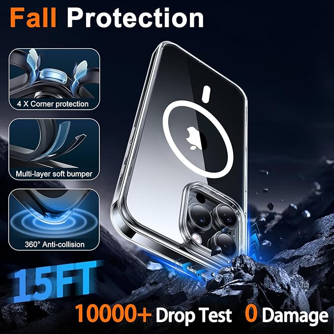 Magnetic for iPhone 15 Pro Max Case Clear - Image 5
