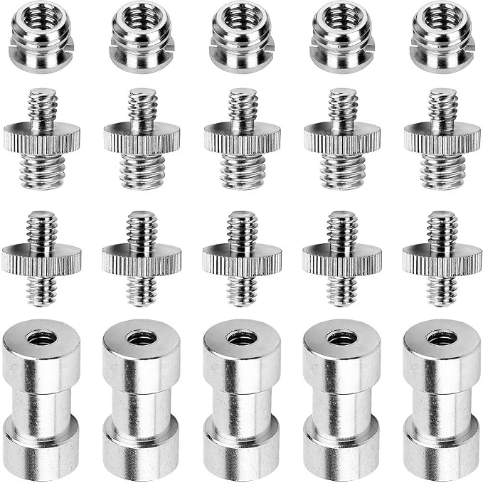 Anwenk 1/4 to 3/8 Screw Adapter Converter Threaded Screws Adapter Spigot Screw by Anwenk