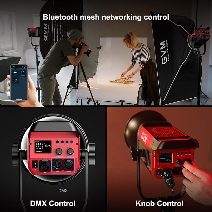 GVM 200W LED Video Light, PRO SD200B Photography Lighting Kit - Image 7