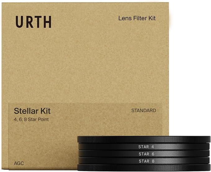 Urth 49mm 3-in-1 Star Lens Filter Kit — 4, 8 Point Starburst Effects by Urth