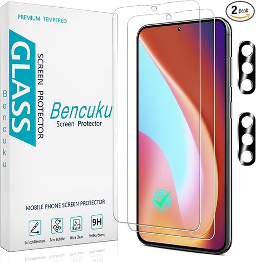 2 Pack Screen Protector for Samsung Galaxy S23 FE Tempered Glass by Bencuku